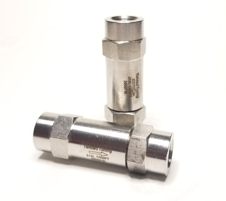 Twisted Tuning Meth Injection Check Valves